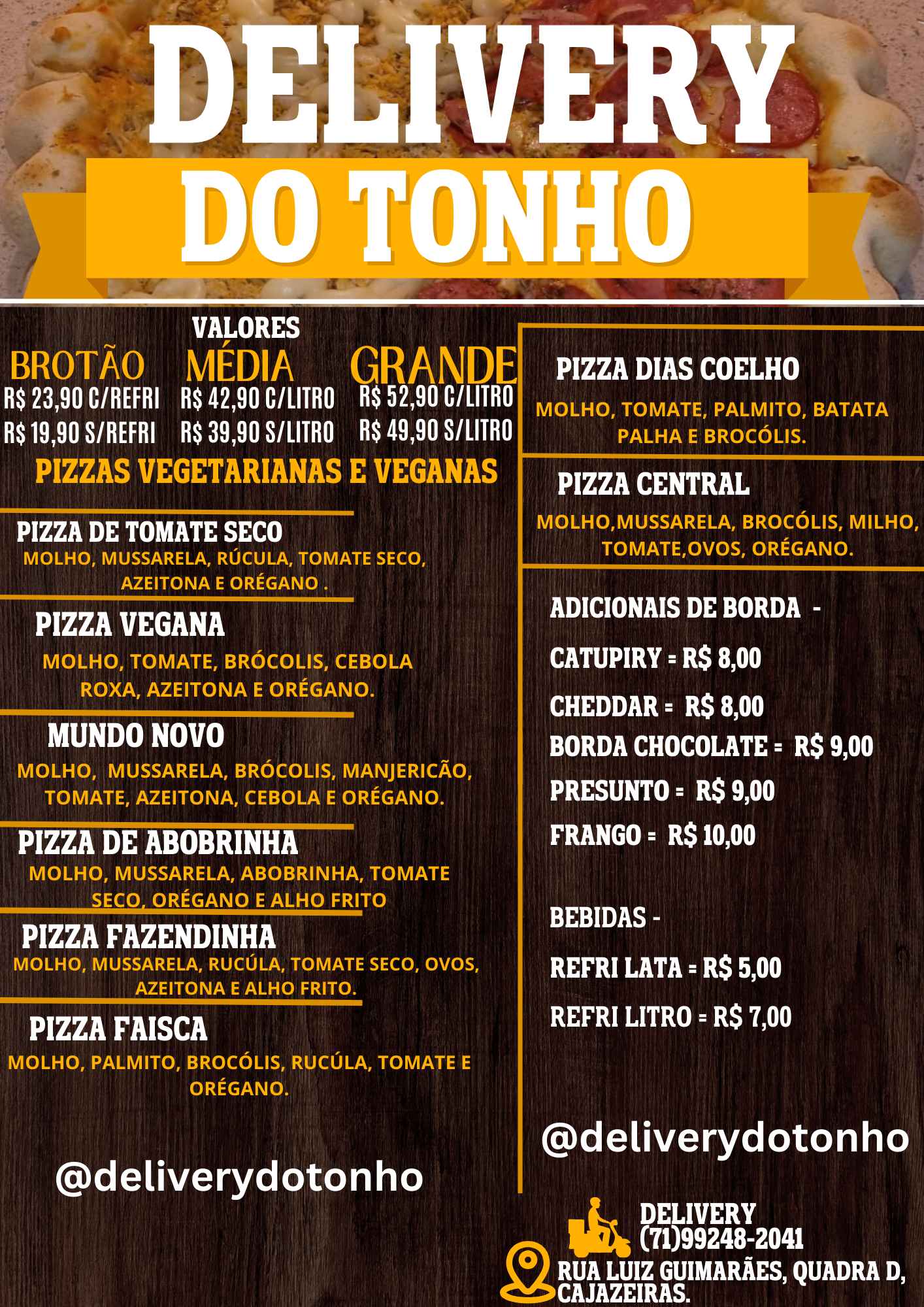 Pizza Vegetariana e Vegana